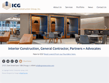 Tablet Screenshot of icgconstruction.com